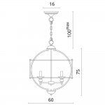 Светильник подвесной Divinare 3004/02 SP-5 CAMPO
