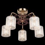 Светильник Eurosvet 30050/5 античная бронза/венге