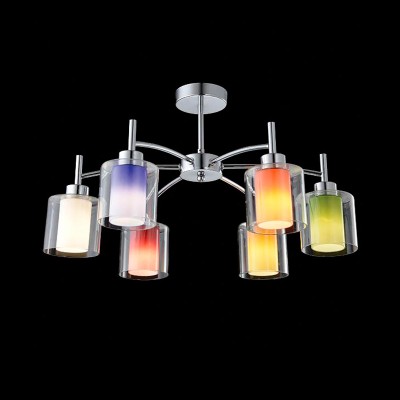 Люстра разноцветная Eurosvet 30070/6 хром