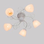 Светильник Eurosvet 30097/5 белый с серебром