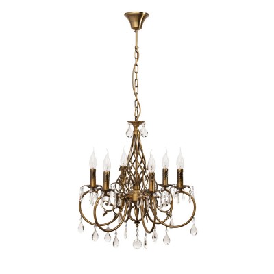 Хрустальная люстра подвесная Mw light 301014206 Свеча Хрустальная люстра подвесная Mw light 301014206 Свеча