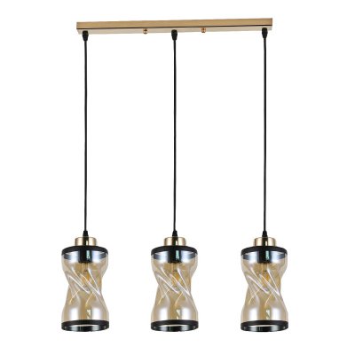 Подвесной светильник 30110/3GD AMB+BK ЭкономСвет