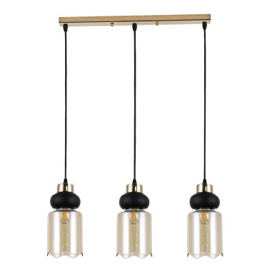 Подвесной светильник 30111/3GD AMB+BK ЭкономСвет Подвесной светильник 30111/3GD AMB+BK ЭкономСвет