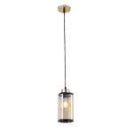 Подвесной светильник 30112/1GD AMB+BK ЭкономСвет