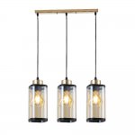 Подвесной светильник 30112/3GD AMB+BK ЭкономСвет