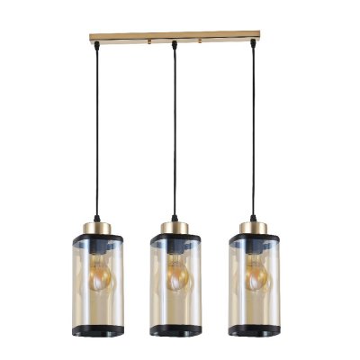 Подвесной светильник 30112/3GD AMB+BK ЭкономСвет