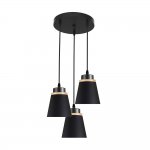 Подвесная люстра 30136/3BK BK+WD ЭкономСвет