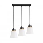 Подвесная люстра 30136/3L BK WT+WD ЭкономСвет