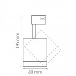 Светильник светодиодный для 3-фазного трека Lightstar 301564 Canno