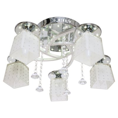 Потолочный светильник Экономсвет 30181/5CR+WT LED