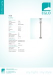 Светильник уличный Eglo 30188 LISIO