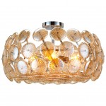 Потолочный светильник Escada Borneo 3032/6PL E27*60W Amber glass