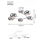 Люстра Rivoli Romi 3038-305 5 х Е14 40 Вт модерн