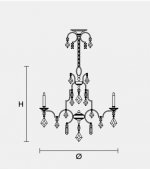 Подвесной светильник Masiero CLASSICA 3050 3+3
