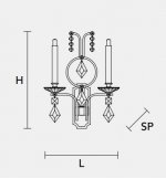 Настенный светильник Masiero CLASSICA 3050 A2
