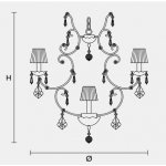 Подвесной светильник Masiero CLASSICA 3089 6+1