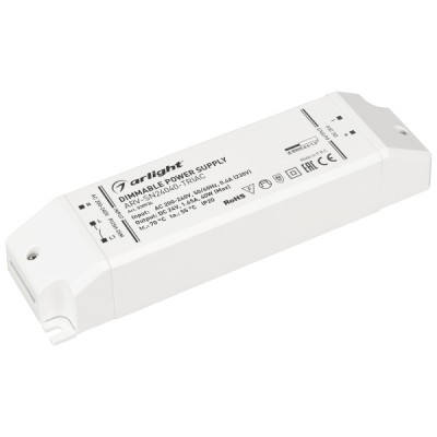 Блок питания ARV-SN24040-TRIAC (24V, 1.65A, 40W) (Arlight, IP20 Пластик, 3 года) Arlight 30934