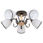 Потолочный светильник Экономсвет 31021/5ZZH+BR WT
