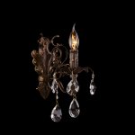 Светильник Eurosvet 3113/1 черный с золотом/прозрачный хрусталь