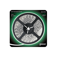 Лента LED 2835/60-SMD 4.8W 12V DC зеленый (блистер 5м) (312000605) Лента LED 2835/60-SMD 4.8W 12V DC зеленый (блистер 5м) (312000605)