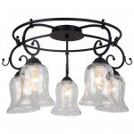 Потолочный светильник Escada Orlando 313/5PL E14*40W Black