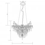 Подвесной светильник Divinare 3132/16 SP-9 SALICE SALICE