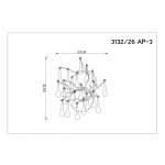 Настенный светильник бра Divinare 3132/26 AP-3 SALICE
