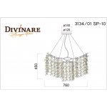 Светильник подвесной Divinare 3134/01 SP-10 SALICE