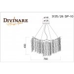 Светильник подвесной Divinare 3135/26 SP-10 SALICE