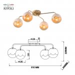 Люстра Rivoli Avril 3140-304 4 х Е27 60 Вт модерн