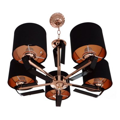 Люстра классическая Экономсвет 31437/5BK+FGD BK