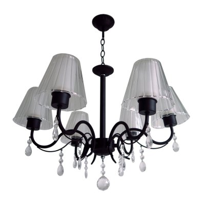 Люстра классическая с хрусталем Экономсвет 31478/6BK WT+CL