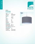 Текстильный светильник Eglo 31574 PASTERI