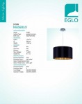 Текстильный светильник Eglo 31599 MASERLO