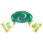 Детский светильник Экономсвет 3182/2CR WT+GN