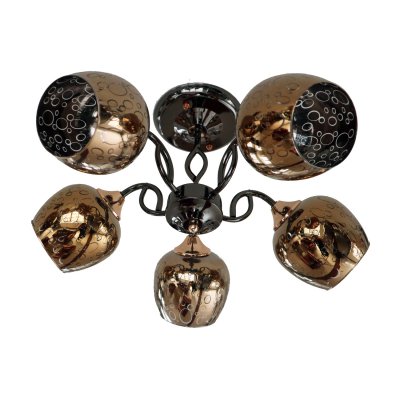 Люстра современная Экономсвет 31884/5BK+FGD FGD Люстра современная Экономсвет 31884/5BK+FGD FGD