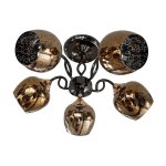 Люстра современная Экономсвет 31884/5BK+FGD FGD