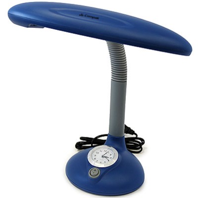 Светильник настольный Compak с часами МТ-3218-7 синий Светильник настольный Compak с часами МТ-3218-7 синий