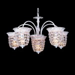 Люстра Eurosvet 3231/6 белый с золотом /прозрачный хрусталь Strotskis