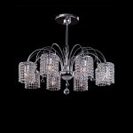 Люстра Eurosvet 3233/8 хром/прозрачный хрусталь