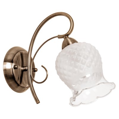 Светильник бра классическое Экономсвет 32357N/1wAB WT Светильник бра классическое Экономсвет 32357N/1wAB WT