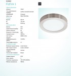 Встраиваемый светильник Eglo 32442 FUEVA 1