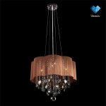 Люстра коричневая Eurosvet 3255/5 хром