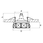 Светильник встраиваемый Lightstar 32702 Onda