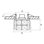 Светильник встраиваемый Lightstar 32804 Onda grande