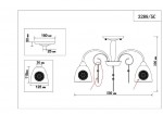 Люстра потолочная Lumion 3289/5C HORTENSA