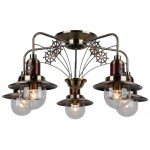 Потолочный светильник Escada Corsaro 329/5PL E27*60W Antique Brass