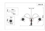 Люстра потолочная Lumion 3291/3C FLORETTA