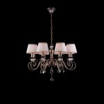 Люстра Eurosvet 3300/8 античная бронза/прозрачный хрусталь