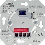 Gira Мех Светорегулятор нажимной для л/н и обм т-ров 500W/VA System 2000 (G33100)